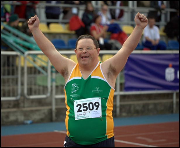 Special Olympics Athlete Cheering